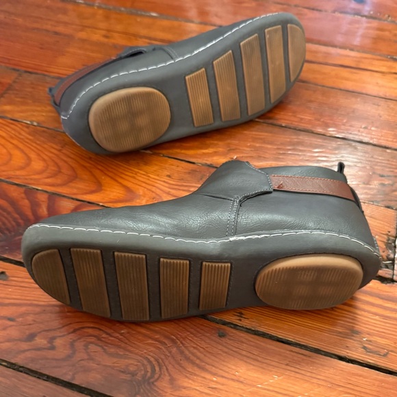 Unbranded Gray Ankle Boots Hook & loop  Size 6  Women's Booties  Comfort  Flats - Picture 8 of 11